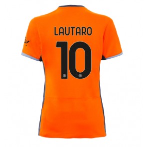Inter Milan Lautaro Martinez #10 Koszulka Trzecich Kobiety 2023-24 Krótki Rękaw